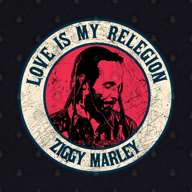 Retro Style Fan Art Design ziggy Marley Reggae Music by rido public